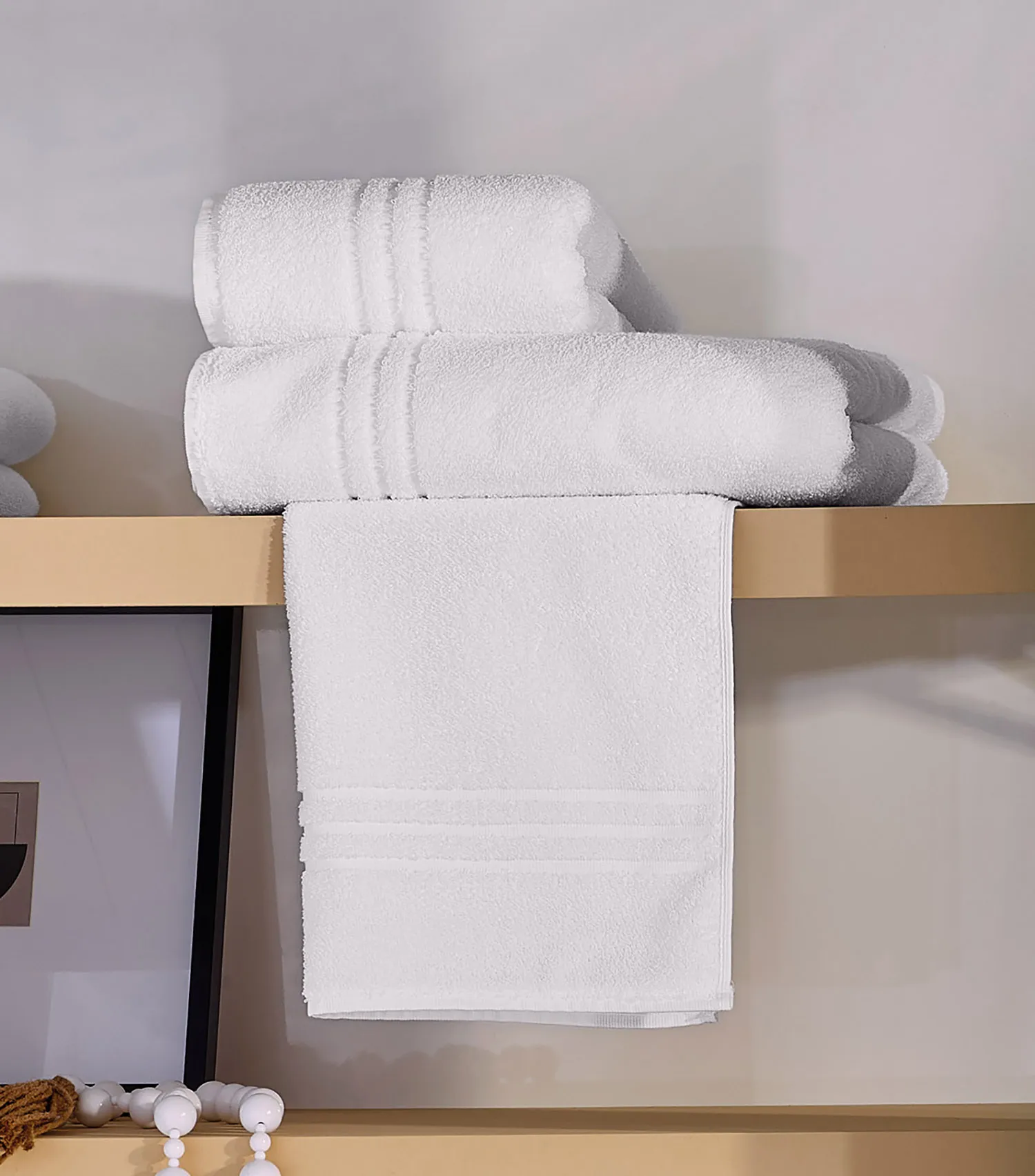 Toalha de banho, 90%CO 10%PES, 086 X 150 CM, cor branco