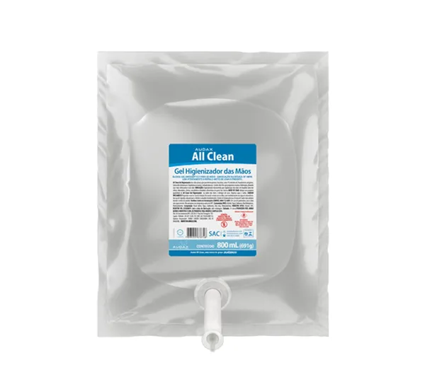 Álcool Gel Antisséptico 70° 800ml Refil - All Clean