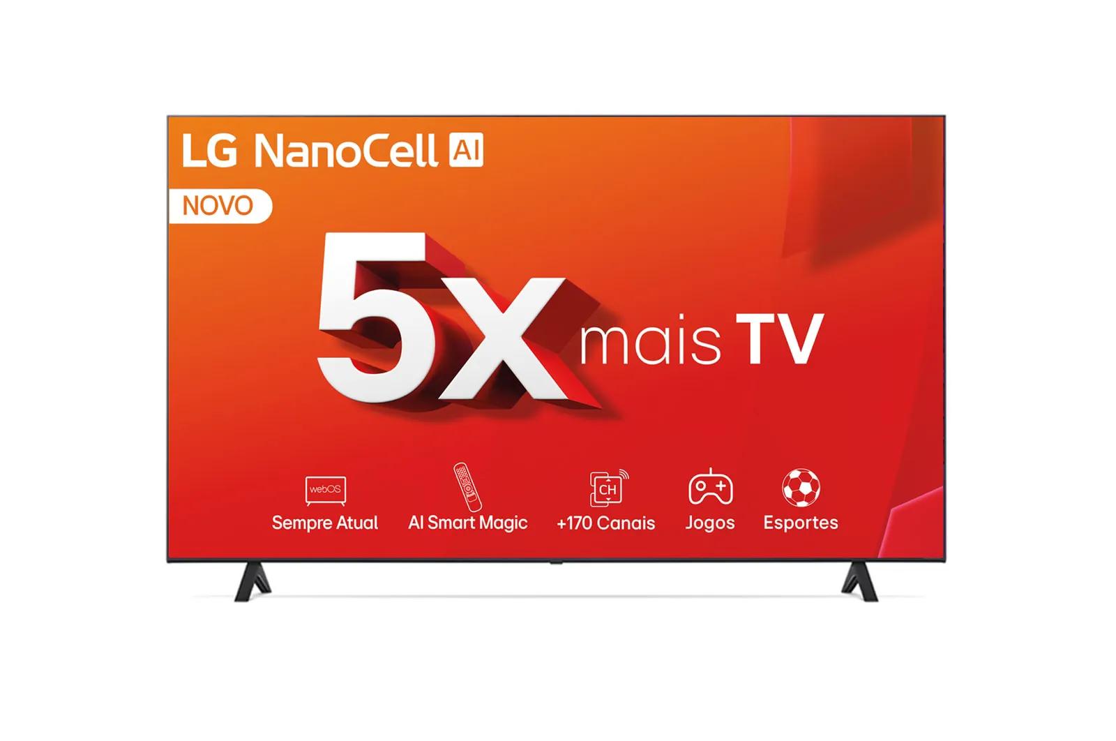Smart TV LG 55" 4K UHD NanoCell - 55NANO80TSA