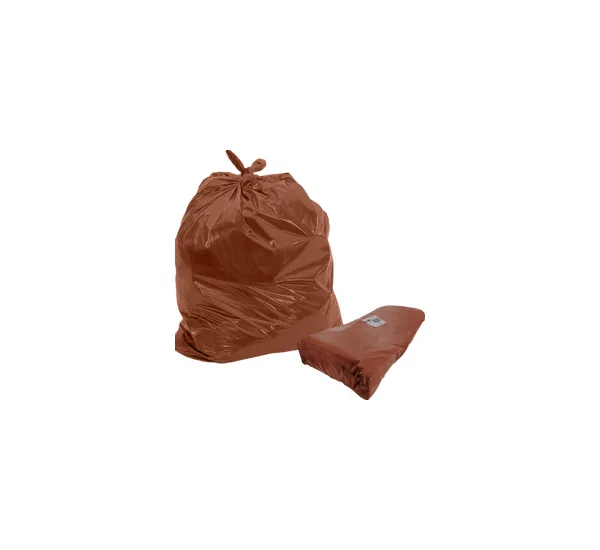 Saco de Lixo 100L Reforçado Marrom