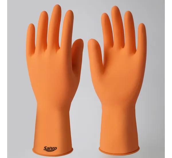 Luva Látex Laranja Plus (P) - Sanro