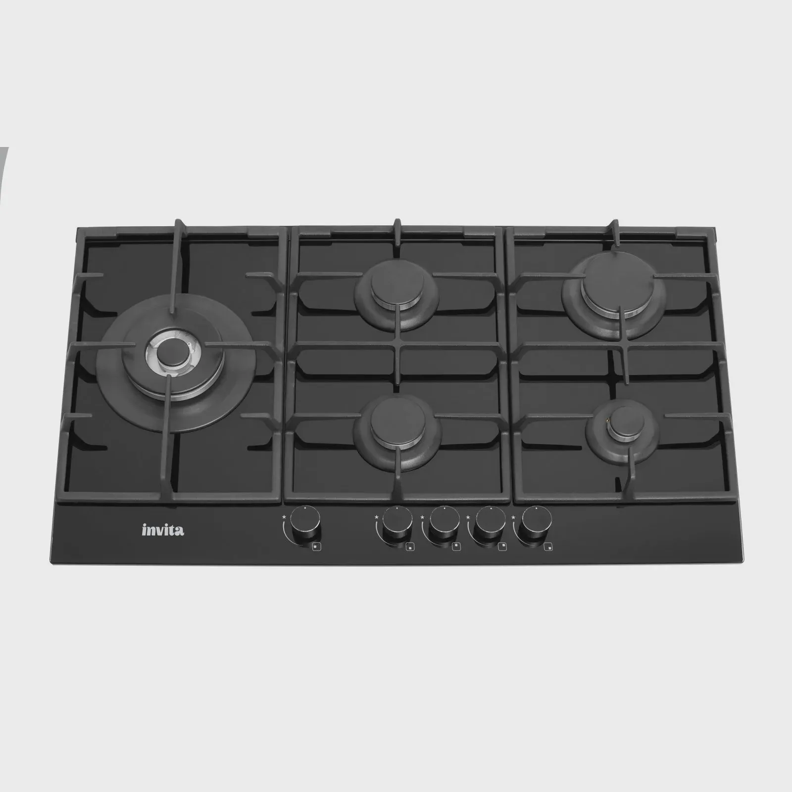 Cooktop a Gás Invita 90cm Preto Bivolt 5 Queimadores