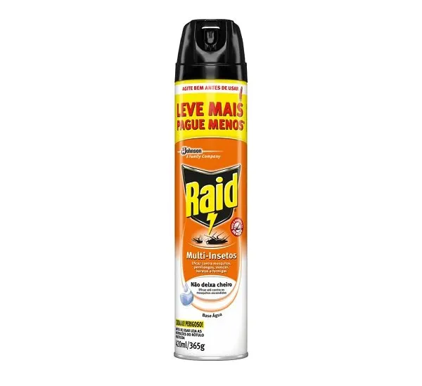 Inseticida Aerossol à Base D'água 420ml - Raid