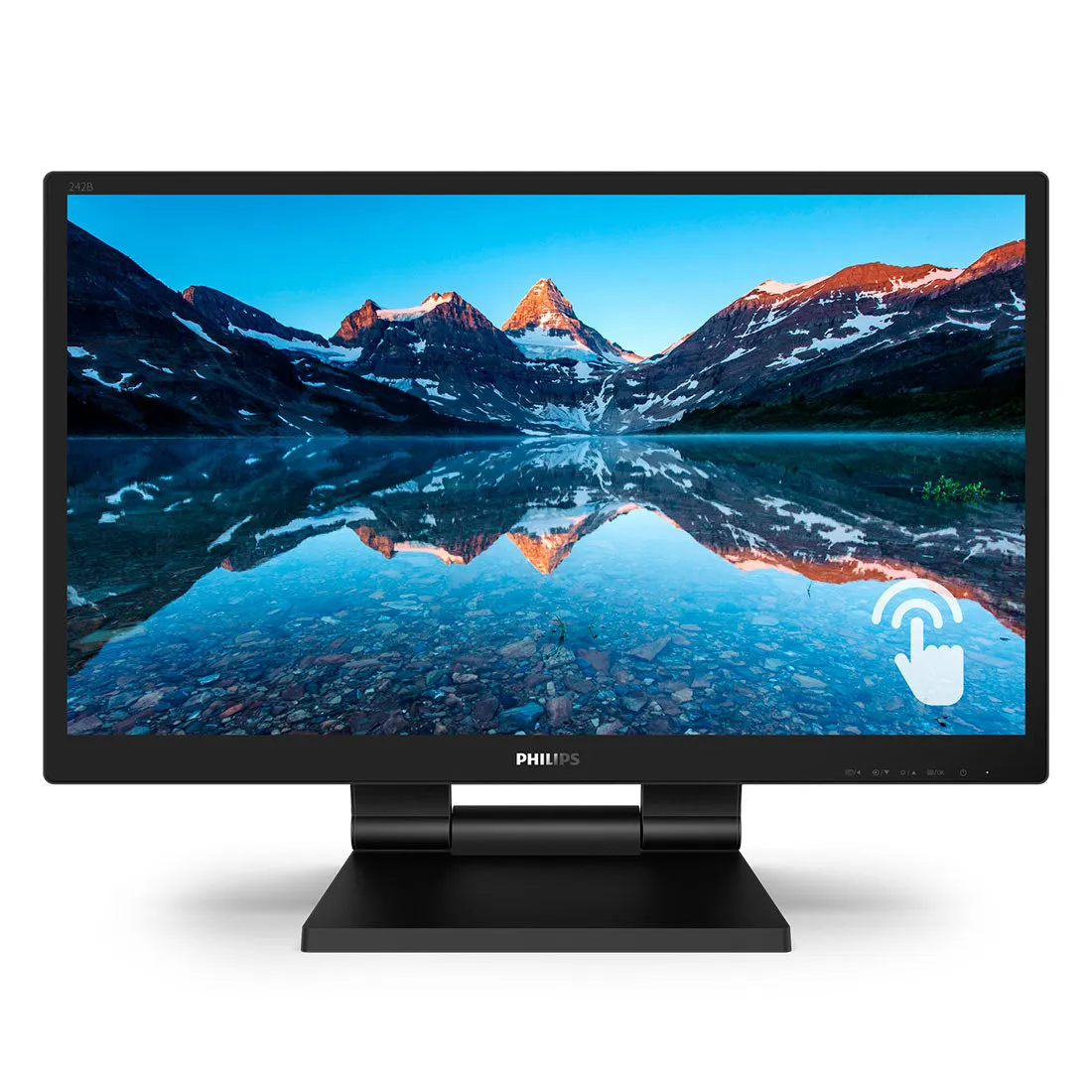 Monitor Touch Philips 21.5" 75Hz Full HD VGA HDMI DVI - 222B9TA