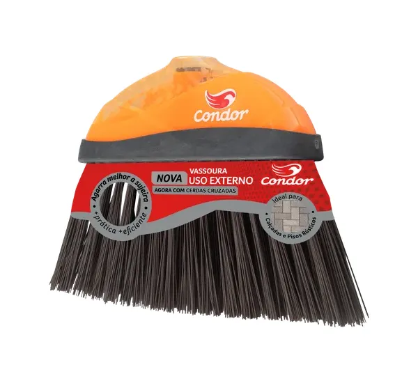 Vassoura Nylon Varre Forte c/ Cabo V52 - Condor
