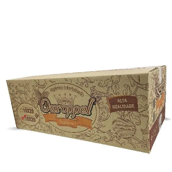 Papel Higiênico Interfolha (Cai-Cai) F. Simples 10x20 c/10.000 - Ouroppel