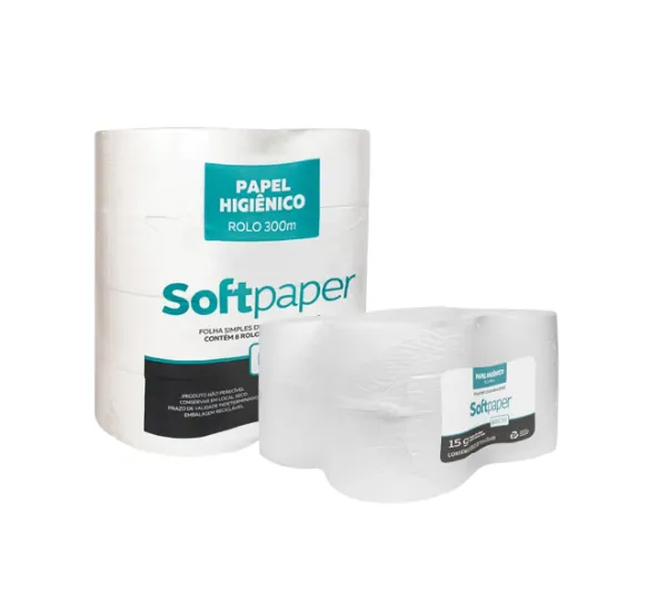 Papel Higiênico F. Dupla c/ 8 30M Vip - Softpaper