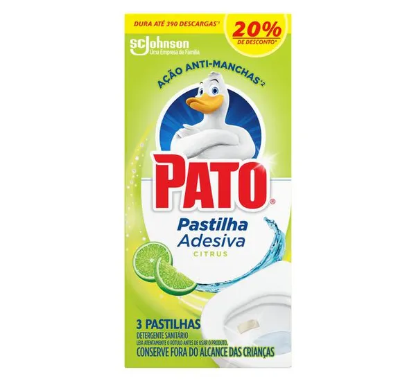 Gel Adesivo Sanitário Citrus c/ 3 Unid - Pato