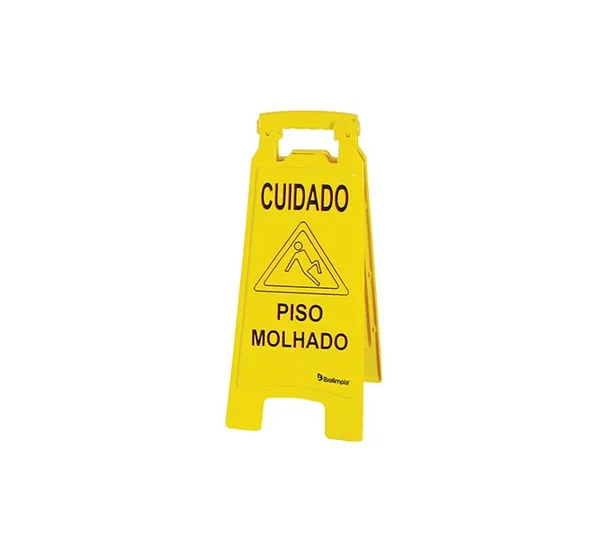 Placa Sinalizadora " Piso Molhado "