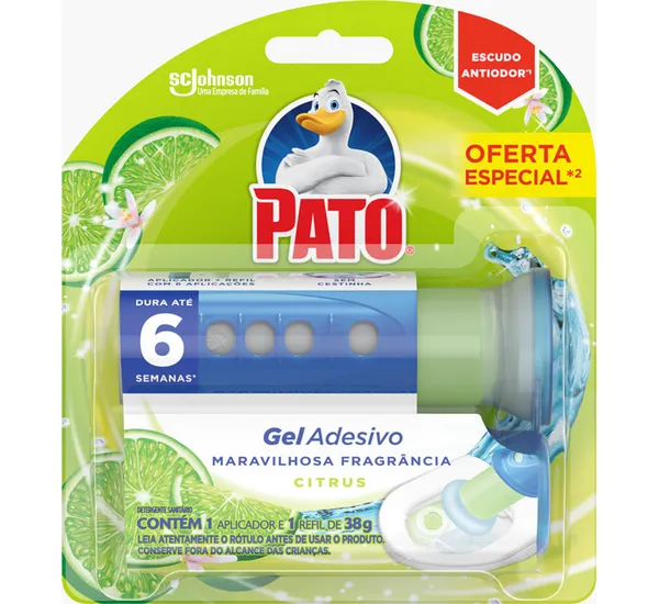 Gel Adesivo Sanitário Citrus Refil c/ 6 Unid  - Pato