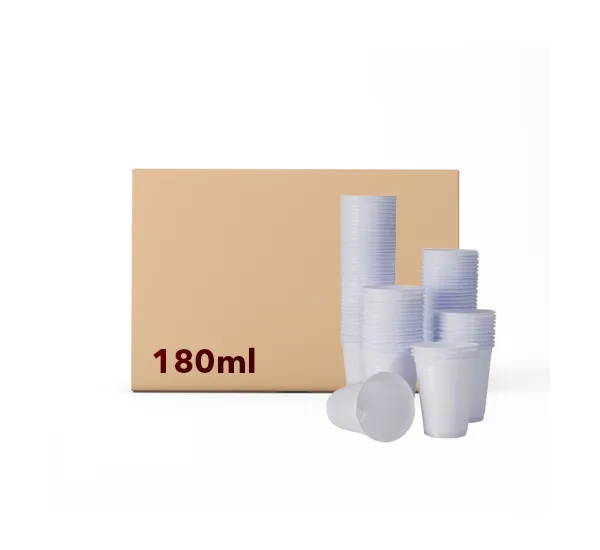 Copo Descartável 180ml Branco c/2500