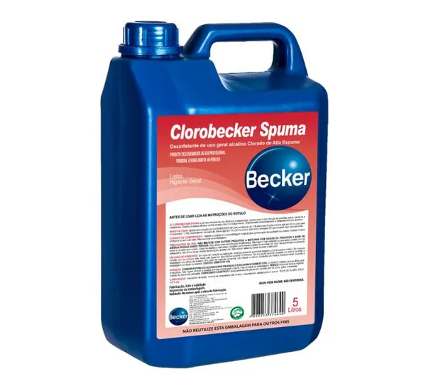 Detergente Clorado em Gel Clorobecker Spuma 5L - Becker