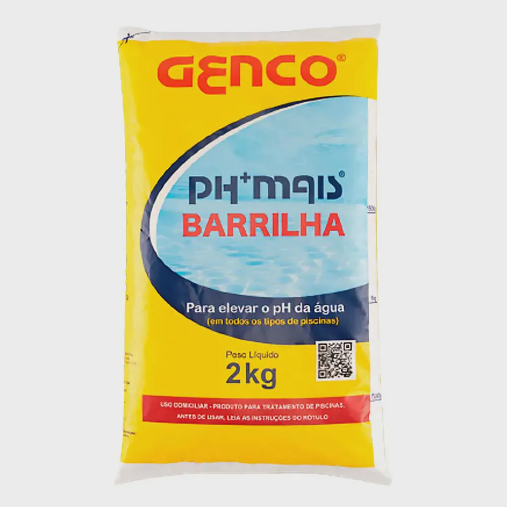 Elevador de Ph em pó (barrilha) 2 Kg PH Mais - Genco