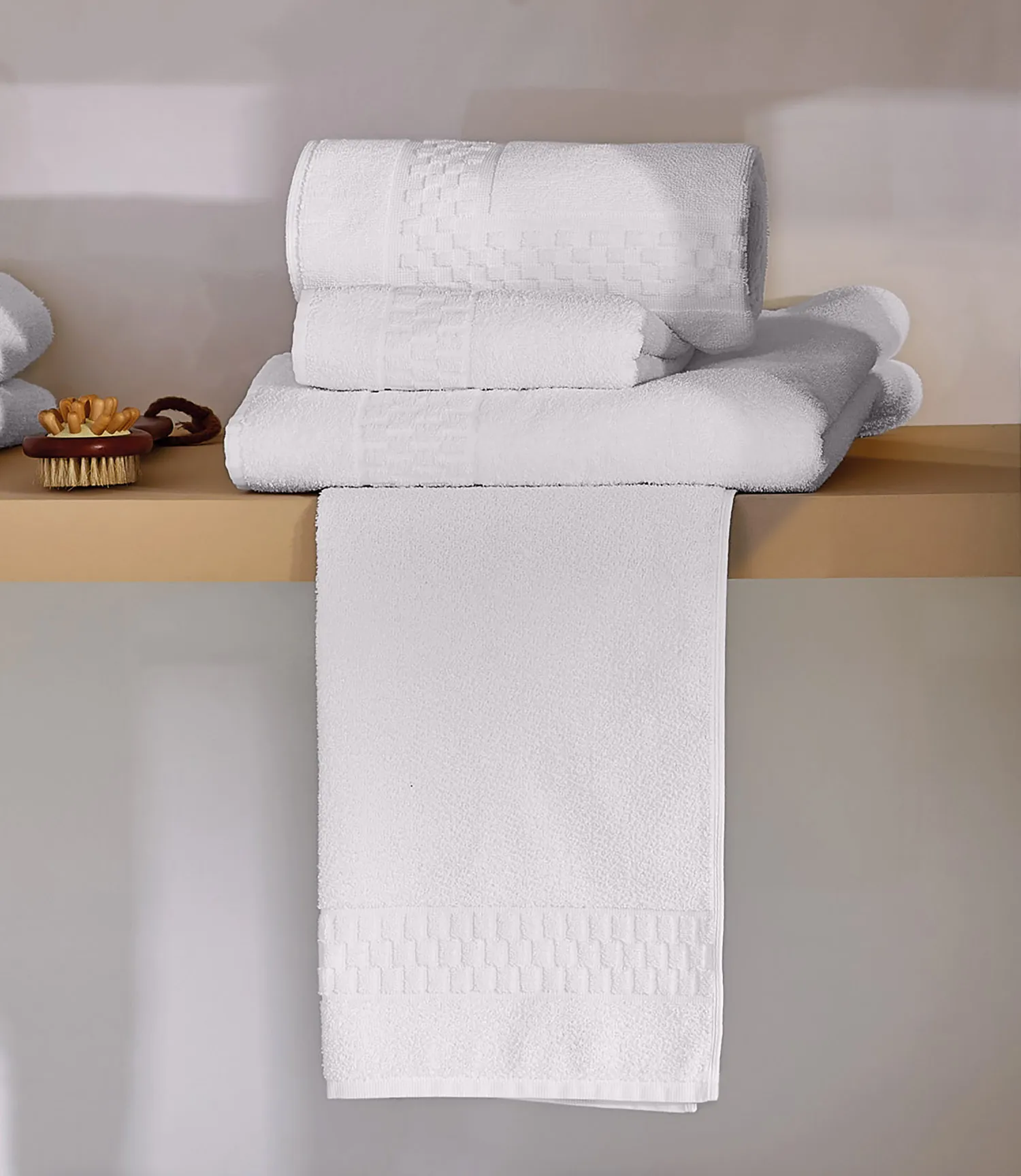 Toalha de Rosto, 90%CO 10%PES, 048 X 080 CM, cor branco